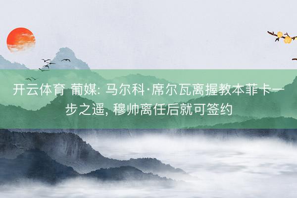 开云体育 葡媒: 马尔科·席尔瓦离握教本菲卡一步之遥， 穆帅离任后就可签约